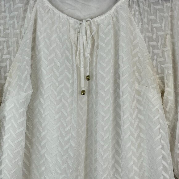 Roz & Ali Top Womens XLarge Beachy Coastal Swing Pullover Vacation Travel Tunic - Picture 9 of 15